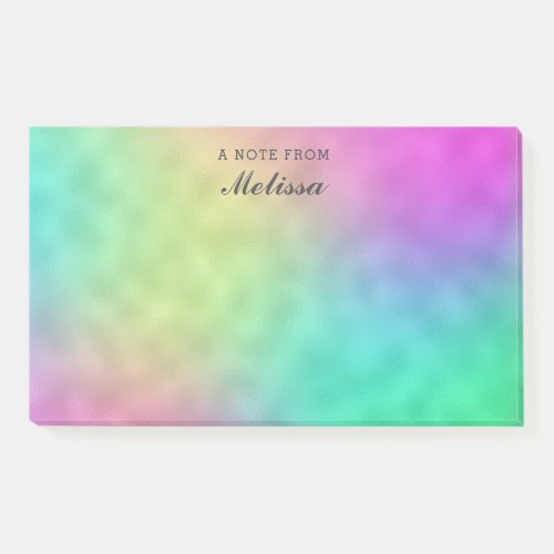 Colorful rainbow style abstract pattern post_it notes