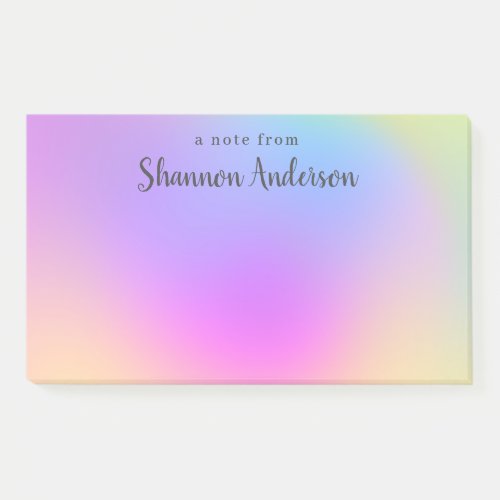 Colorful rainbow style abstract pattern post_it notes