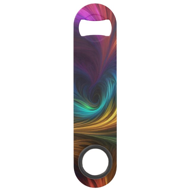 Colorful Rainbow Swirl Bar Key (Front)