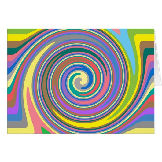 Colorful rainbow swirl pattern (Front Horizontal)