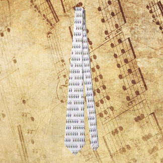 Colorful Rainbow Tenor Saxophone Neck Tie