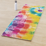 Colorful Rainbow Tie Dye Custom Name Mom Yoga Mat<br><div class="desc">Colorful Rainbow Tie Dye Custom Name Skateboard you can easily add a name to make a unique one of a kind gift for your best friend or the rest of the family before heading off to your next tropical destination</div>