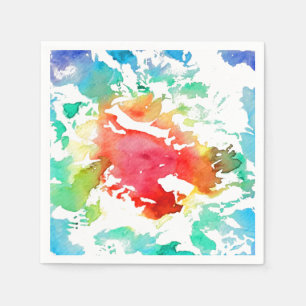 Colorful rainbow Tie dye Napkins