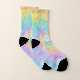 Colorful Rainbow Tie Dye Pattern Socks