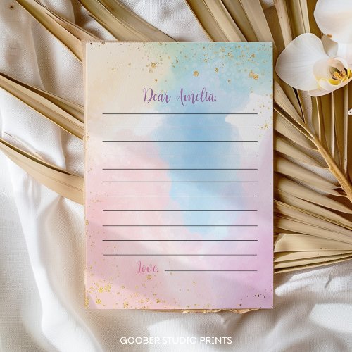 Colorful Rainbow Time Capsule Note Message Card