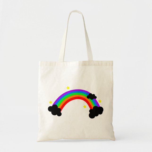 Colorful rainbow tote bag (Front)