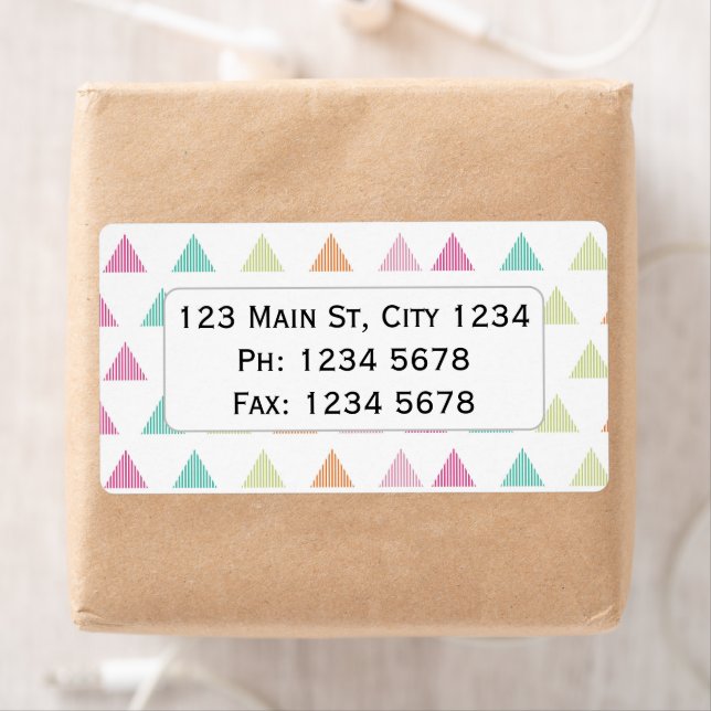 Colorful rainbow triangle modern graphic design bu label (Insitu)
