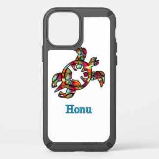 Colorful Rainbow Tribal Hawaiian Sea Turtle Speck iPhone 12 Case