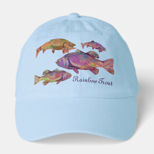 COLORFUL RAINBOW TROUT HAT