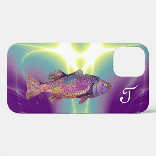 COLORFUL RAINBOW TROUT Monogram iPhone 12 Case