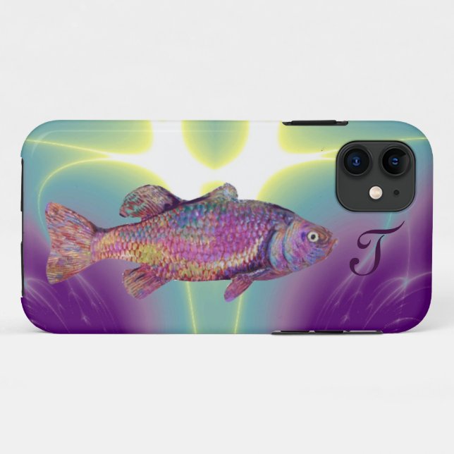 COLORFUL RAINBOW TROUT Monogram  Case-Mate iPhone Case (Back (Horizontal))