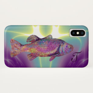 COLORFUL RAINBOW TROUT Monogram iPhone X Case