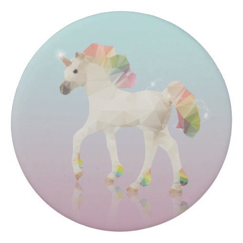 Colorful Rainbow Unicorn Polygon _ Eraser