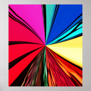 Colorful Rainbow Vortex 608 Poster