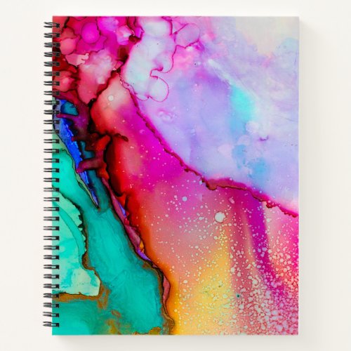 Colorful Rainbow Watercolor Notebook Journal