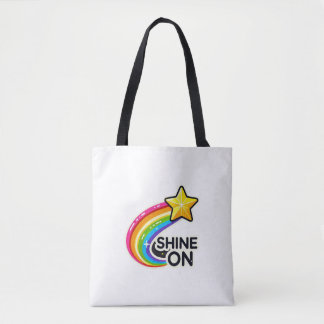 Colorful Rainbow with Star  Tote Bag