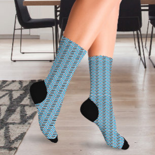 Colorful Rainbow Zigzag Socks