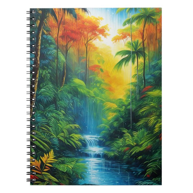 Colorful Rainforest Notebook (Front)