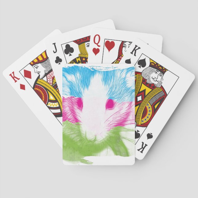 Colorful Rat Playing Cards (Back)