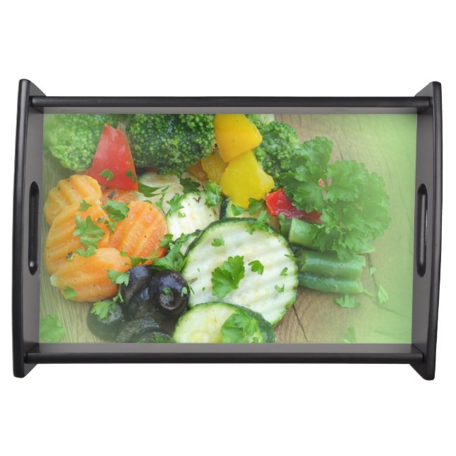 colorful raw vegetables serving tray (Front)