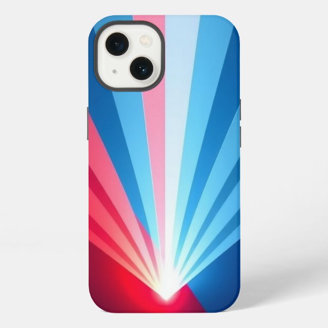 Colorful Rays Design Mobile  Iphone Case (Back)