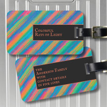 Colorful Rays of Light falling into darkness