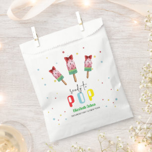 Colorful Ready To Pop Ice Cream Baby Shower Favor Bag