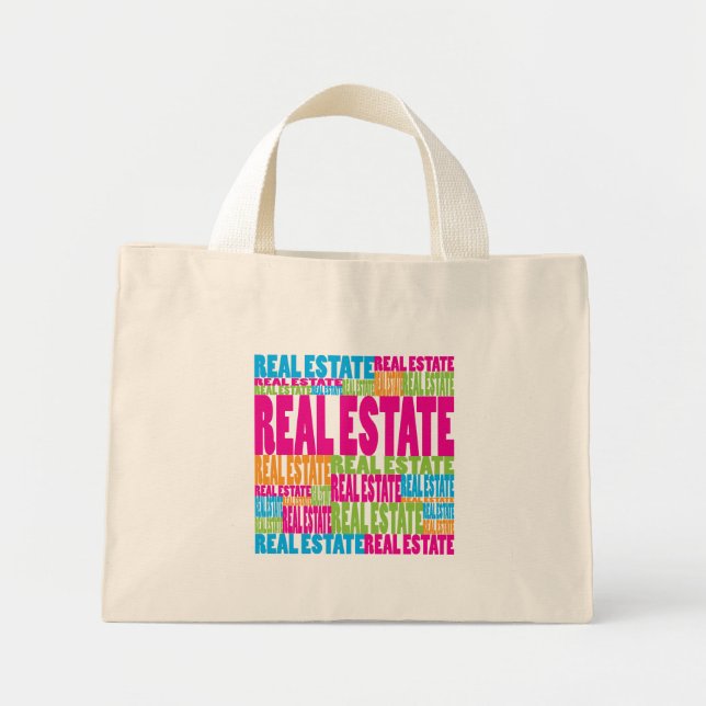 Colorful Real Estate Mini Tote Bag (Front)