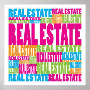 Colorful Real Estate Poster