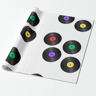 "Colorful Records" Wrapping Paper
