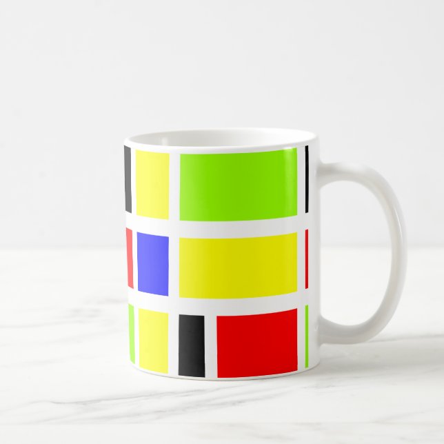 Colorful Rectangles 03 Coffee Mug (Right)