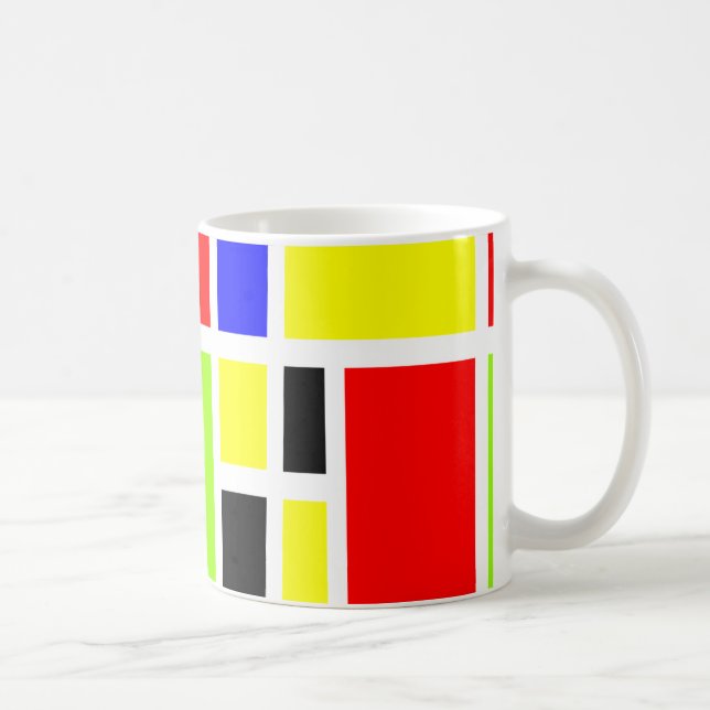 Colorful Rectangles 04 Coffee Mug (Right)