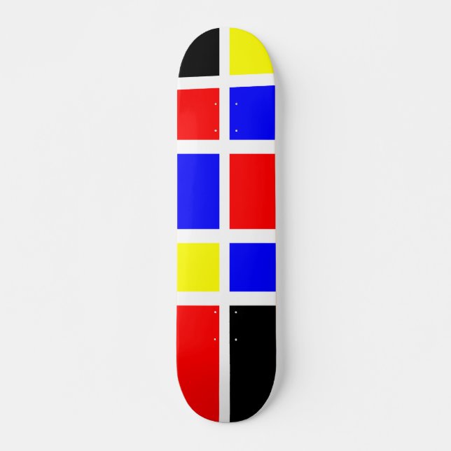 Colorful Rectangles 06 Skateboard (Front)