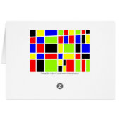Colorful Rectangles Cards (Back Horizontal)