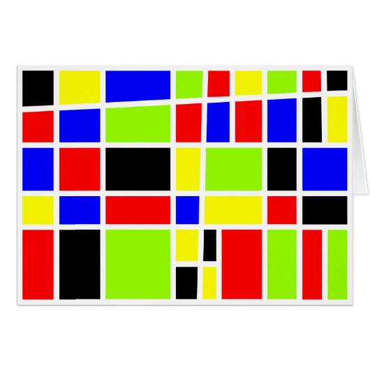 Colorful Rectangles Cards (Front Horizontal)