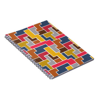 colorful rectangles notebook
