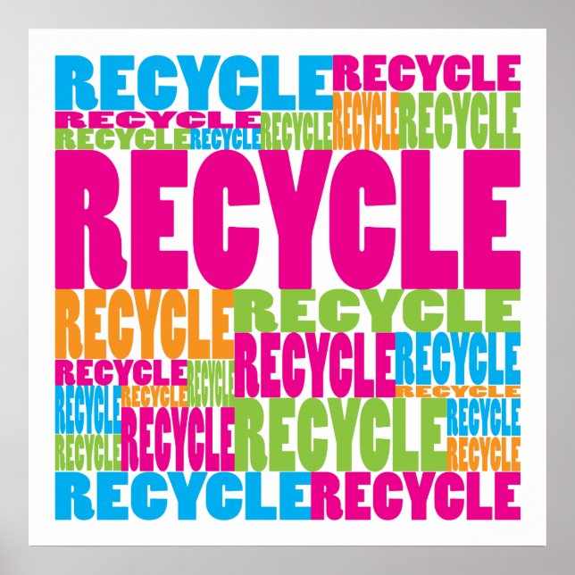 Colorful Recycle Poster (Front)