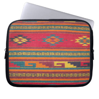 Colorful Red Aztec Pattern Computer Sleeve