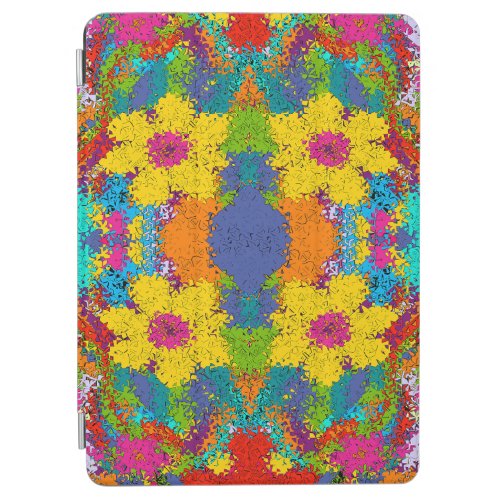 colorful red blue yellow splash pattern iPad air cover