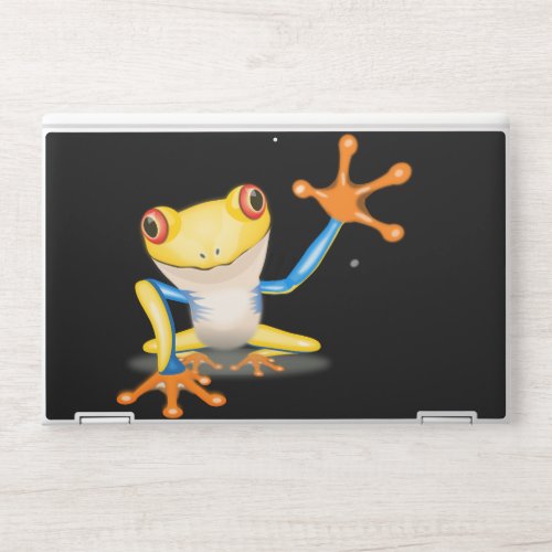 Colorful Red Eyed Tree Frog HP Laptop Skin