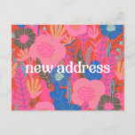 Colorful Red Floral We Moved New Home Moving  Postcard<br><div class="desc">Custom Colorful Red Floral We Moved New Home Moving Postcard</div>