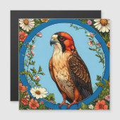 Colorful Red-footed falcon Bird (Front/Back)