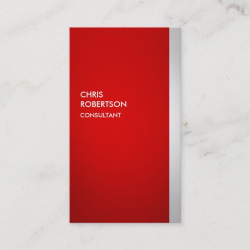 Colorful Red Gray Attractive Business Card