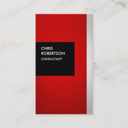 Colorful Red Gray Black Creative Business Card