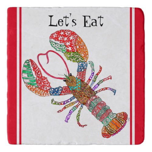 Colorful Red Lobster Trivet