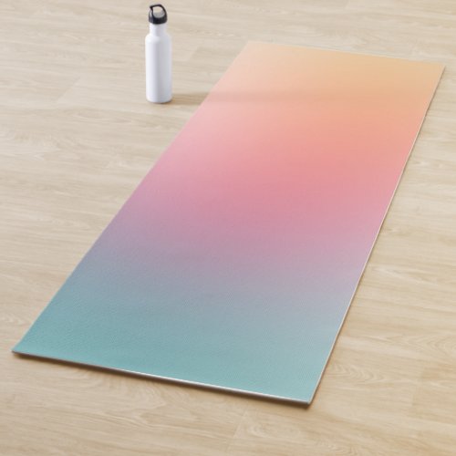 Colorful Red Pink Blue Purple Yellow Template Yoga Mat