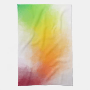 Colorful Red Purple Blue Green Yellow Template Kitchen Towel