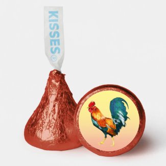 Colorful Red Rooster Hershey®'s Kisses®