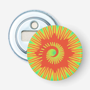 Colorful Red Spiral Magnet Bottle Opener
