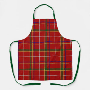Colorful Red Tartan Plaid Apron